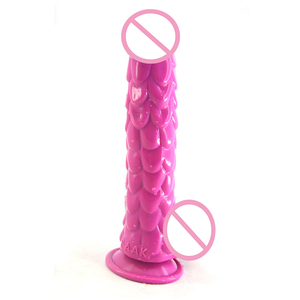 Dildo en silicone à l'échelle de dragon de 19 cm de long, peau de serpent, écailles de <span class=keywords><strong>poisson</strong></span>, massage prostatique, dildo à l'échelle de dragon à vendre - Product Image 3