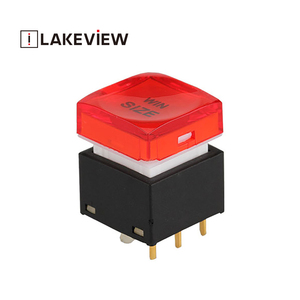 Lakeview PLB ชุดล็อค laklock & Non-Lock DIP 12mm 15mm 17mm สีแดงสีเหลืองสีฟ้าสีขาวสวิตช์ปุ่มกด LED แบบเต็มรูปแบบ - Product Image 3