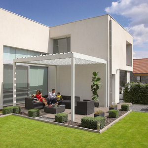 Pare-soleil motorisé véranda utilisable décoration en aluminium <span class=keywords><strong>toit</strong></span> <span class=keywords><strong>ouvrant</strong></span> pergola de persienne pour yard - Product Image 3