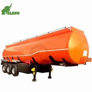 Tri axles gasoline 45cbm harness tanker 40foot fuel iso tank container trailer with twist locks