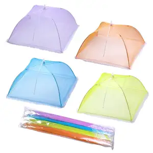 La maille réutilisable et pliable de tente de couverture de nourriture couvre la maille de couvertures de nourriture de parapluie de filet de dôme pour la nourriture pour des pique-niques de partie BBQ