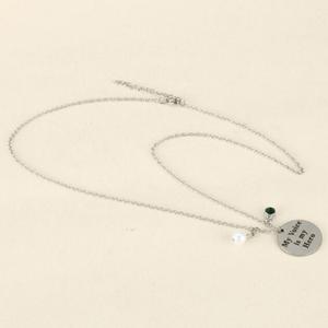 Collar de líder de mujer valiente, colgante de mensaje de guerrero de plata de acero inoxidable, encanto de flecha, verdad alentadora, temblores de voz - Product Image 3