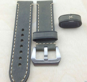 Piñera cadena de reloj pequeño caballo loco artesanal del cuero de <span class=keywords><strong>vaca</strong></span> hombres 20 22 24 26mm cadena de reloj - Product Image 2