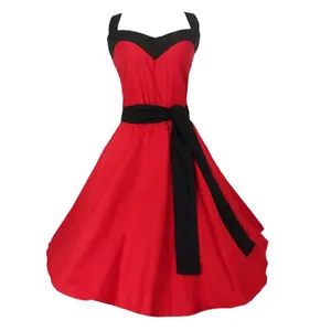 small MOQ wholesale 1950's clothes 60's clothing rockabilly dresses vintage style prom party bridesmaid plus sizes women dress