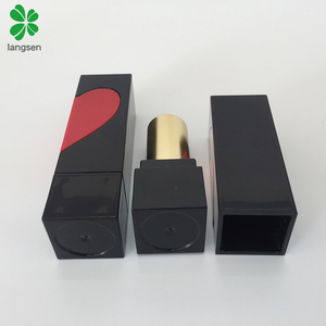 Beauty Plastic square Red Heart Lipstick <strong>Tubes</strong>, BPA Free Lipstick Containers, love Heart Lipstick <strong>Tube</strong> - Product Image 6