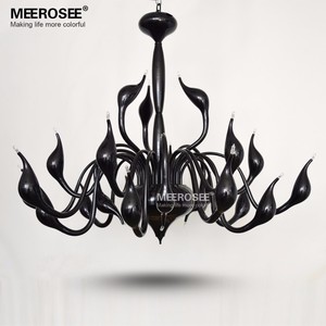 Lampadario Moderno <span class=keywords><strong>a</strong></span> Forma di Cigno Bianco, Illuminazione Romantica Sospesa <span class=keywords><strong>Nera</strong></span>, <span class=keywords><strong>Lampada</strong></span> <span class=keywords><strong>a</strong></span> <span class=keywords><strong>Sospensione</strong></span> - Product Image 3