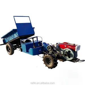 High Quality 2 Wheels Walking Tractor with Trailer for Transport