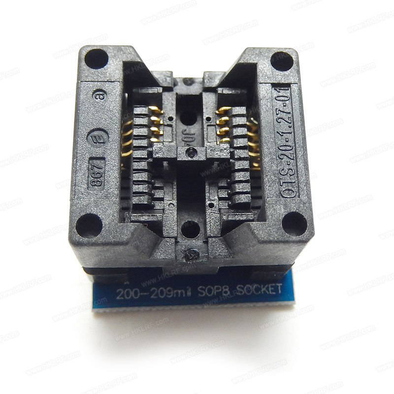 OTS-20-1.27-01 Programmer Adapter SOP8-DIP8 Socket 200mil for