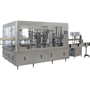 เครื่องบรรจุขวดน้ำและเครื่องดื่มไฟฟ้าสแตนเลสอัตโนมัติถังน้ำแรงดัน8000BPH ความจุสูงควบคุมการทำงานของ PLC - Product Image 5