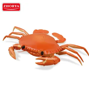 Leemook 4通道儿童新奇遥控塑料海蟹玩具，360度旋转眼睛