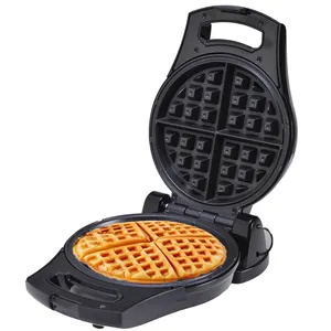 Yüksek kaliteli ticari paslanmaz yuvarlak şekil Waffle makinesi tatlı somun omlet makinesi Eggette çiçek dondurma Waffle koni makinesi