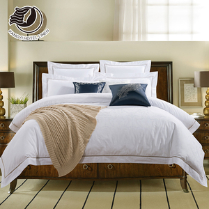 Bán Buôn Chất Lượng Khách Sạn Duvet Cover <span class=keywords><strong>Set</strong></span> 100 Cotton Trắng <span class=keywords><strong>Satin</strong></span> Hiện Đại Bộ Đồ Giường Đặt Khách Sạn - Product Image 6