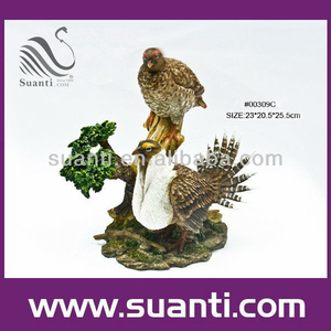 Shenzhen Üst Reçine El Boyalı Renkli Vahşi Hayvan Kuş Heykeli Ofis ve Ev Dekorasyon için - Product Image 5