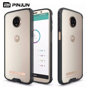 Carcasa trasera transparente para PC, funda protectora de parachoques de TPU transparente ligera para moto G G24 G04 Power Z3 <span class=keywords><strong>play</strong></span>, funda transparente - Product Image 1