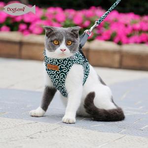 Japanse Bloem Ontwerp Lopen Riem Puppy Hond Kat-Leash Harnas Hond Aangelijnd Kraag - Product Image 6