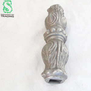 Puerta de hierro forjado, tachuelas forjadas decorativas, collares para valla, soporte, adornos fundidos, juntas - Product Image 6