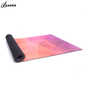 เสื่อโยคะและพิลาทิส ผ้าไมโครไฟเบอร์ เสื่อโยคะแบบหนังกลับ ซักเครื่องได้ พิมพ์ลายดิจิทัล - Product Image 1