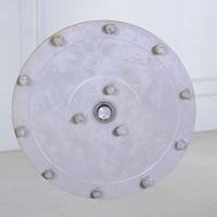 Hot Sale Runder 10mm Esstisch aus gehärtetem Glas mit Lazy Susan Turntable