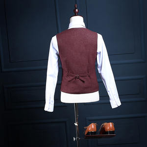 <span class=keywords><strong>Notizie</strong></span> ultimo Design su misura Burgundy Slim Fit cappotto da uomo pantalone completo da uomo 3 pezzi (cappotto + pantaloni + gilet) NA18 smoking da uomo rosso vino - Product Image 5