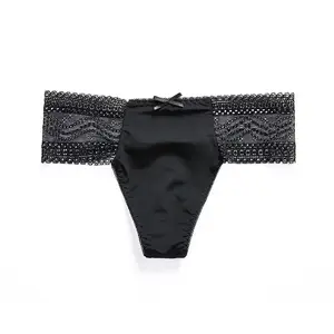 Hot Hot Yong Girl Cotton Thong Panty Black White Nude Sexy Lace Panty Women Panties