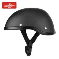 Ucuz fiyat vintage yarım yüz elektrikli scooter motosiklet kask sokak bisikleti Retro alman tarzı chopper cruiser kapağı için harley