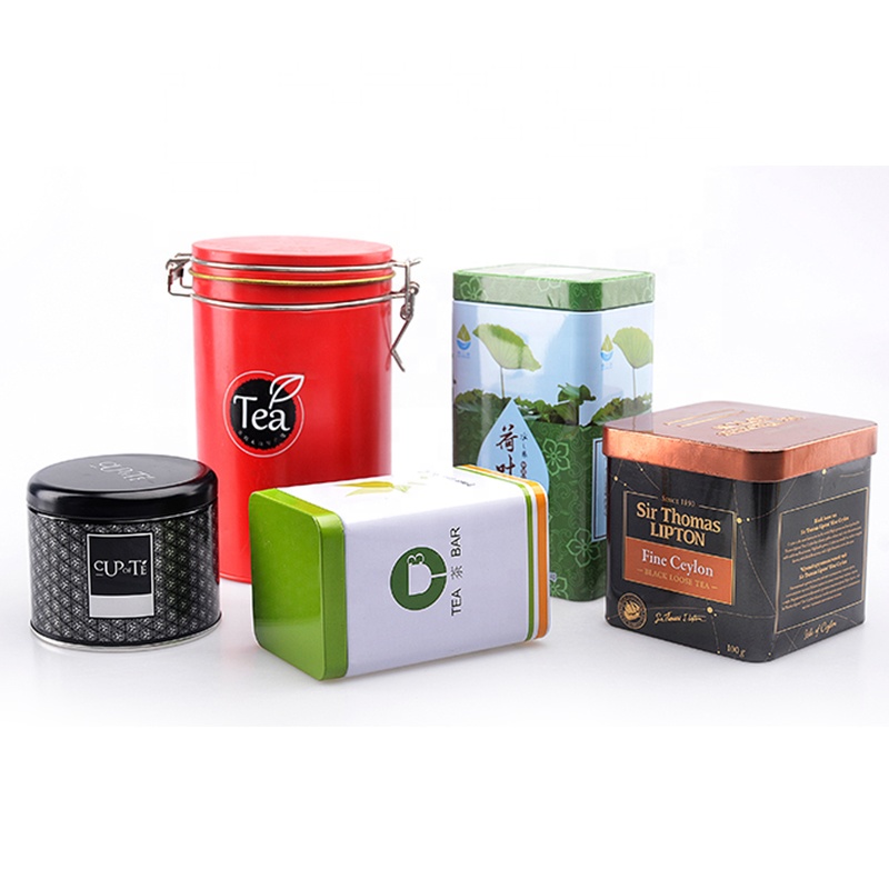 Индивидуальная круглая металлическая банка для кофе и жестяной банки