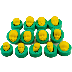 3D reutilizable de silicona cara Fondant pastel moldes de jabón a mano hecho a mano Diy hornear magdalenas antiadherente-Cuadrado Mario cartas estrella Sil - Product Image 1