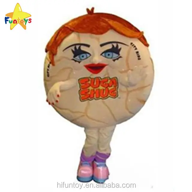 Funtoys Candy Girl Kostum Maskot Makanan untuk Logo atau Nama Merek