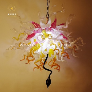 Chihuly fait à la main lustre en verre lumière LED suspension lampe intérieur décor à la maison pour <span class=keywords><strong>Casino</strong></span> cafés KTV mariages hôtels - Product Image 1