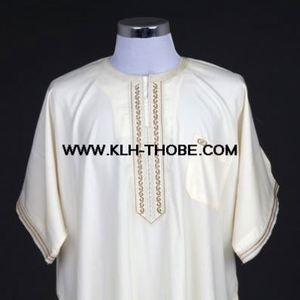 新款穆斯林服装伊斯兰服装 baju kurung 2018 最新男士短袖 burqa 设计图片男士新款 abaya in 迪拜