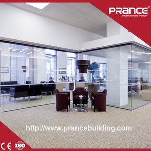 Oficina frosted <span class=keywords><strong>solo</strong></span> tabique de vidrio marco de aluminio - Product Image 2