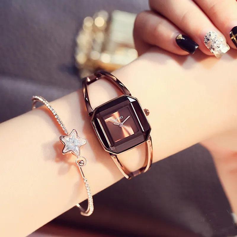 Square Bracelet Watches Women Luxury Ladies Watch Rose Gold Female Quartz Wristwatches