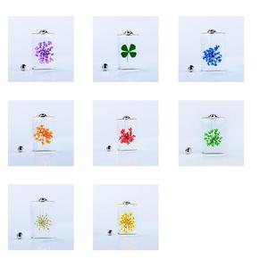 Groothandel waterdruppels paarse eeuwige bloemen kristal Willen Fles Parfum essentiële olie flacon hanger Crematie sieraden - Product Image 4