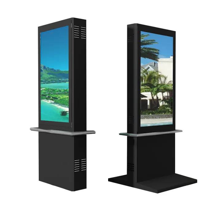 Waterproof outdoor advertising display 55inch LCD digital signage player, kiosk outdoor