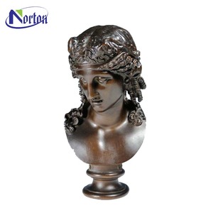 Decorazione moderna arte del metallo famoso busto scultura fusione bronzo ottone busto <span class=keywords><strong>David</strong></span> scultura bronzo statua busto - Product Image 3