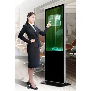 43 "Inch Vloerstandaard Tft Led Lcd Capacitieve Multi Touch Kiosk Self-Service Terminal Pc Met Ingebouwde Android Of Win10/11 Pc