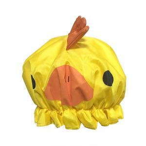 Nouveauté personnalisée réutilisable dessin animé flamant rose Figure vinyle plastique imperméable <span class=keywords><strong>bain</strong></span> 3D <span class=keywords><strong>bonnet</strong></span> <span class=keywords><strong>de</strong></span> douche pour enfants shampooing amusant - Product Image 6