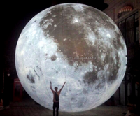 Meilleur choix pour la décoration du Festival de la Mi-Automne, grande lune lumineuse gonflable pour événements, gonflables publicitaires
