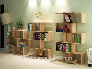 Estantería de madera para libros de diseño moderno - Product Image 2