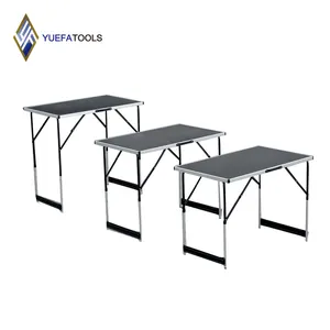 hot sale multi function pasting table outdoor picnic table four heights adjustable aluminum folding table