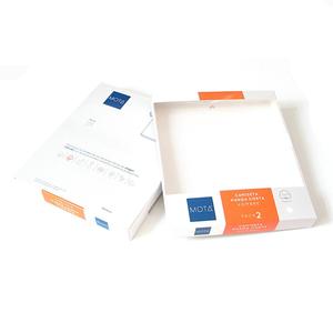 Custom High Quality white paper box with pvc window paper display box