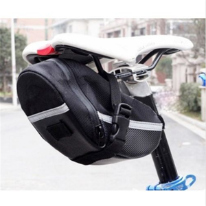 Sacoche de <span class=keywords><strong>selle</strong></span> noire KMI pour cyclisme en extérieur, résistante à l'eau, pochette arrière, rangement pour siège, accessoires de <span class=keywords><strong>moto</strong></span> réfléchissants - Product Image 5