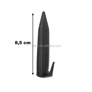 Boundary Wire Plastic Nail Plastic Pegs 8.5cm Black Color Garden Nail