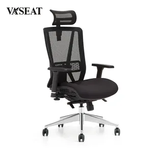 Ergonomic Luxury CEO Office Chair High Quality Mesh Material Swivel With Adjustable Headrest For Commercial Executives