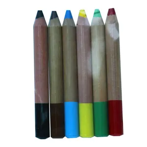 Nhà Máy Bán Khuyến Mại Tùy Chỉnh In Đa Màu Sáp Crayon Bút Chì Với Logo, Woody Crayon