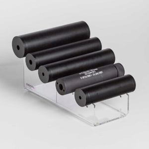 Countertop Piano Black Acrylic <strong>Lightsaber</strong> <strong>Stand</strong> With Laser Etched Logo - Product Image 6