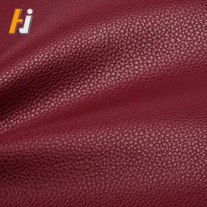Yüksek kaliteli kırmızı ve siyah yumuşak elastik dayanıklılık 2 mm ile PVC kabartmalı baskı süblimasyon suni deri kumaş