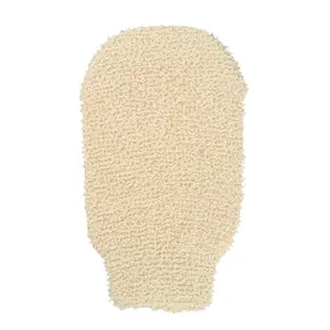 Tự Nhiên Sợi Rau Tắm Tẩy Tế Bào Chết Găng Tay Scrubber Loofah Mitt Rửa Vải