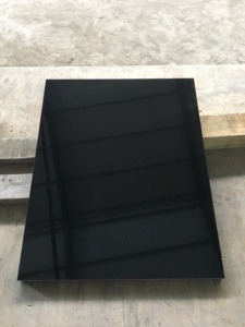 Lastra di granito nero shanxi assoluta lucida di buona qualità cinese