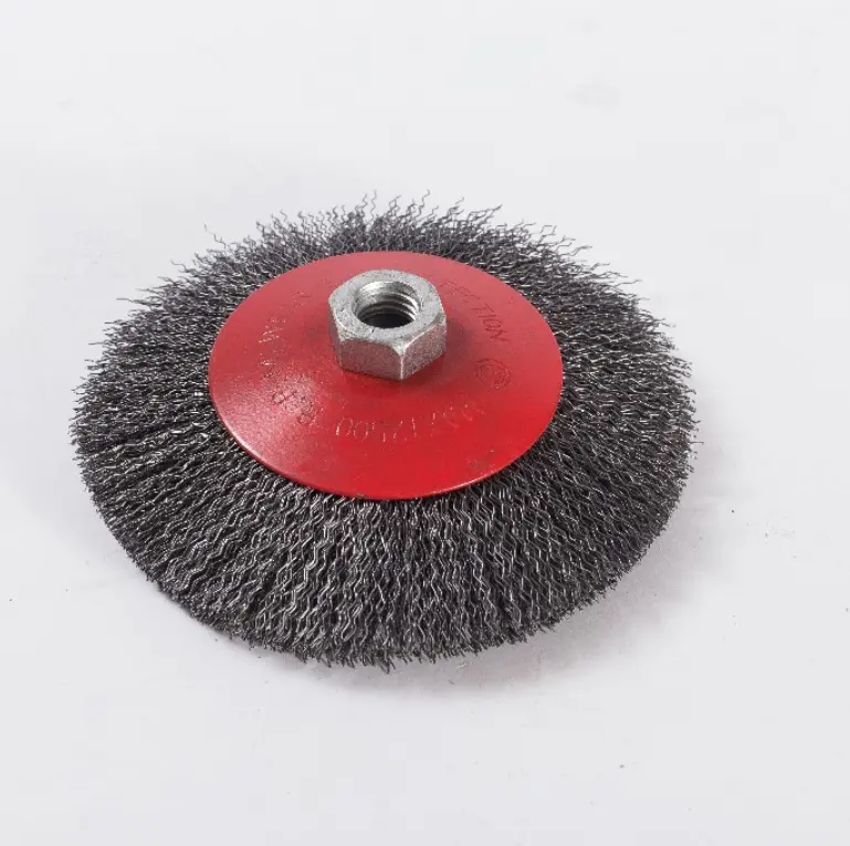 FMT Deburring Polishing Cleaning Industrial Crimped Wire Bevel brush